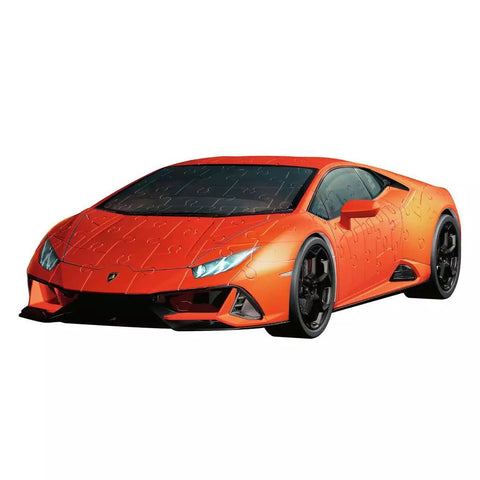 Ravensburger 3D dėlionė „Lamborghini Huracán EVO“ oranžinis, 156 det., nuo 8 m.