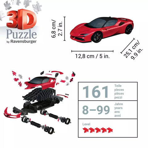 Ravensburger 3D dėlionė „Ferrari SF90 Stradale“