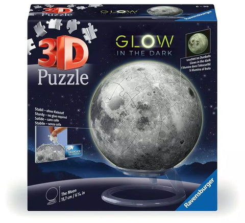 Ravensburger 3D dėlionė „Mėnulis, šviečiantis tamsoje“, 72 det.