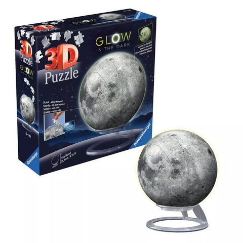 Ravensburger 3D dėlionė „Mėnulis, šviečiantis tamsoje“, 72 det.