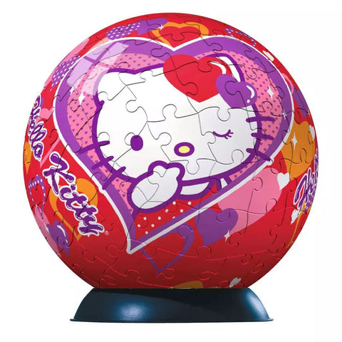 Ravensburger 3D dėlionė-rutulys „Hello Kitty širdelė“, 108 det., nuo 7 m.