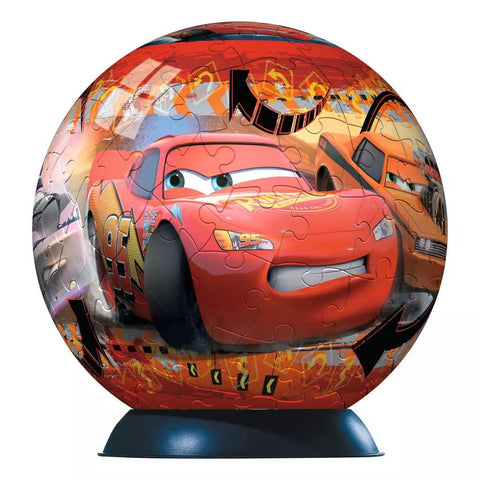 Ravensburger 3D dėlionė-rutulys „Disney Pixar Ratai“, 108 det., nuo 6 m.