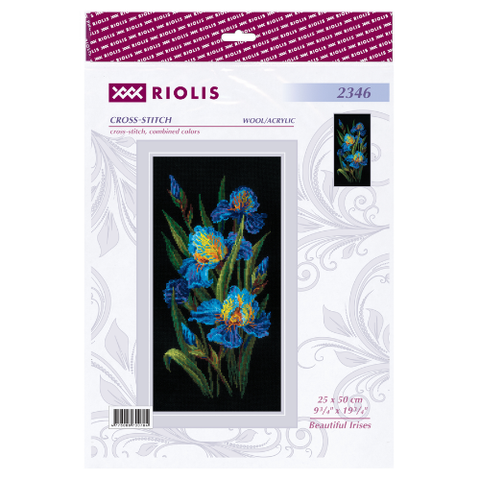 Beautiful Irises. Siuvinėjimo rinkinys iš RIOLIS Nr.: 2346