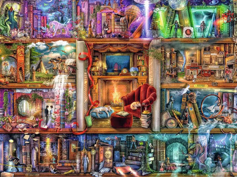Ravensburger dėlionė „Didžioji biblioteka“, 1500 det.