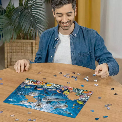 Ravensburger dėlionė „Delfinai koralų rife“, 500 det.