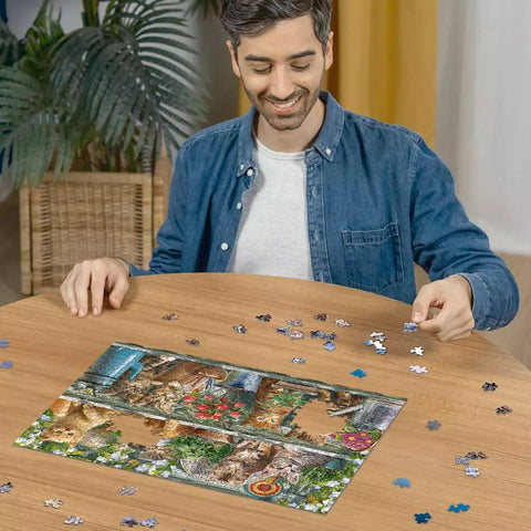 Ravensburger dėlionė „Kačiukai lentynoje“, 500 det.