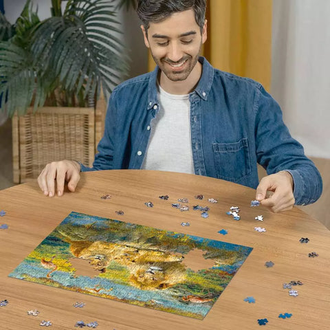 Ravensburger dėlionė „Liūtai savanoje“, 500 det.