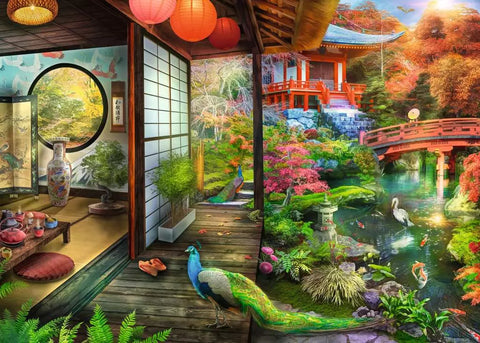 Ravensburger dėlionė „Arbatinė japoniškame sode“, 1000 det.