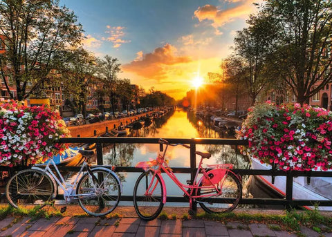 Ravensburger dėlionė „Dviračiai Amsterdame“, 1000 det.