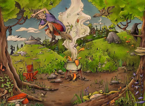 Ravensburger dėlionė „Raganos miškas“, 500 det.