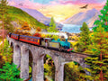 Ravensburger dėlionė „Traukinys rudens viaduku“, 1500 det.