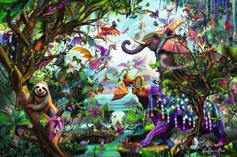 Ravensburger dėlionė „Tropikų drakonai“, 4000 det.