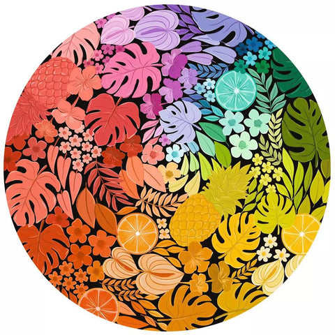 Ravensburger apvali dėlionė „Spalvų ratas: tropikai“, 500 det.