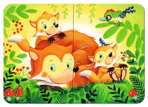 Ravensburger mano pirmosios dėlionės „Miško gyvūnai“, 2–8 det., nuo 2 m.