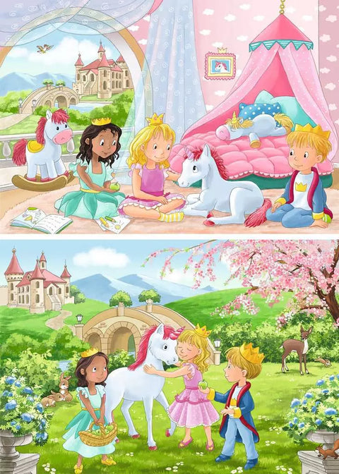 Ravensburger 2 dėlionės „Karališka draugystė“, 2×12 det., nuo 3 m.