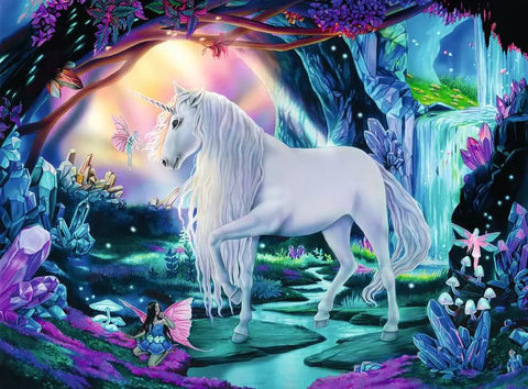 Ravensburger dėlionė „Krištolinis vienaragis“, 300 XXL det., nuo 9 m.