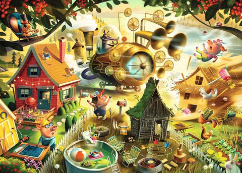 Ravensburger dėlionė „Saugokitės, paršiukai!“, 1000 det.
