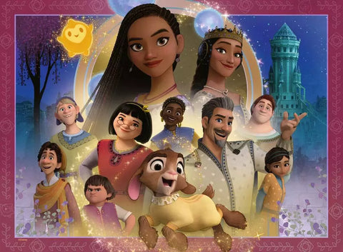 Ravensburger dėlionė „Disney Wish – Rosaso karalystė“, 100 XXL det., nuo 6 m.