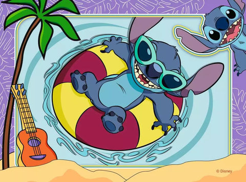 Ravensburger 4 dėlionės „Disney Stitch“, 12–24 det., nuo 3 m.