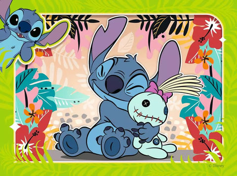Ravensburger 4 dėlionės „Disney Stitch“, 12–24 det., nuo 3 m.