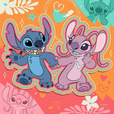 Ravensburger 3 dėlionės „Disney Stitch“, 3×49 det., nuo 5 m.