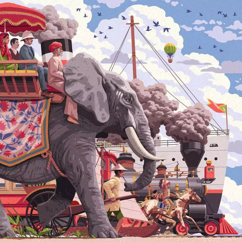 Ravensburger dėlionė „Art & Soul: aplink pasaulį“, 750 det.