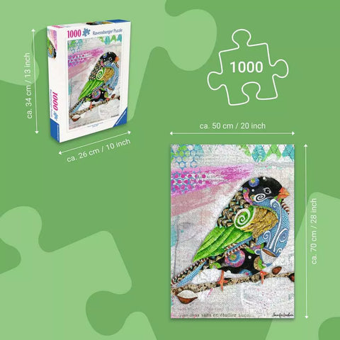 Ravensburger dėlionė „Raštuotasis paukštis“, 1000 det.
