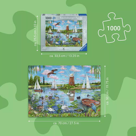Ravensburger dėlionė „Gyvenimas prie Anglijos ežerų“, 1000 det.
