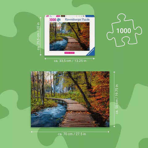 Ravensburger dėlionė „Rudens takas miške“, 1000 det.