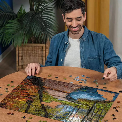 Ravensburger dėlionė „Rudens takas miške“, 1000 det.