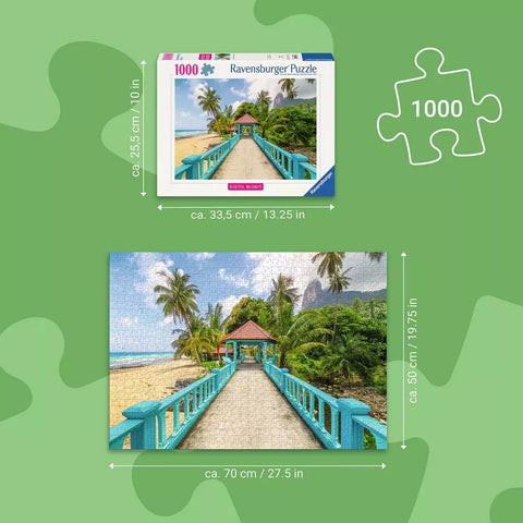Ravensburger dėlionė „Spalvingas tiltas Malaizijoje“, 1000 det.