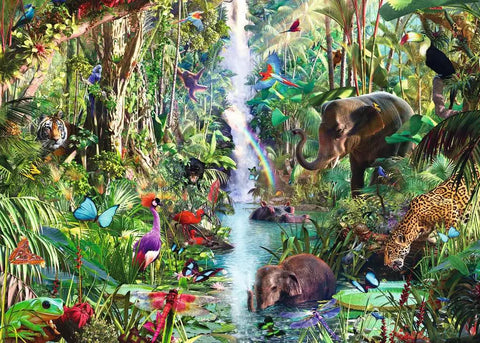 Ravensburger dėlionė „Džiunglių gyvūnai“, 9000 det.