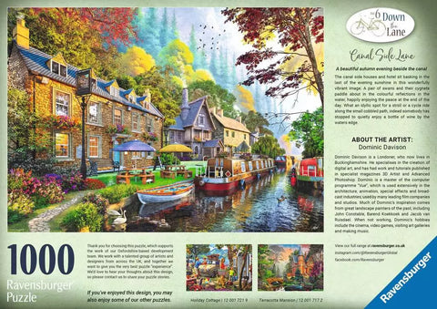 Ravensburger dėlionė „Gatvelė prie kanalo“, 1000 det.