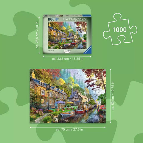 Ravensburger dėlionė „Gatvelė prie kanalo“, 1000 det.