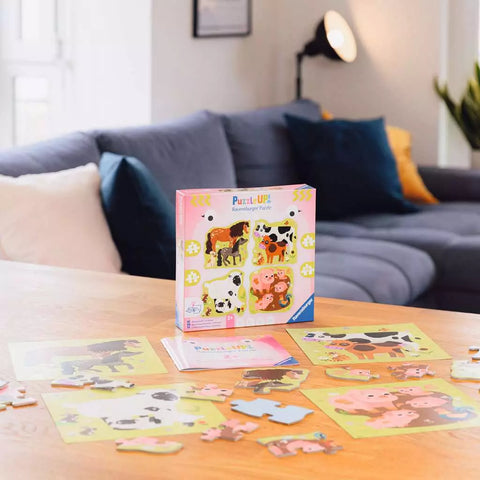 Ravensburger PuzzleUP! 4 dėlionės „Ūkio gyvūnai“, nuo 2 m.
