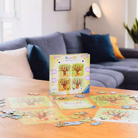 Ravensburger PuzzleUP! 4 dėlionės „Metų laikai“, nuo 3 m.