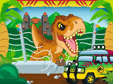 Ravensburger 4 dėlionės „Jurassic World Explorers“, 12–24 det., nuo 3 m.