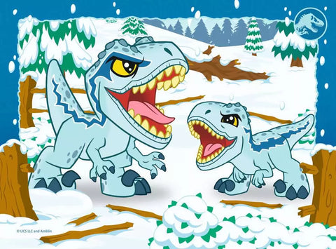 Ravensburger 4 dėlionės „Jurassic World Explorers“, 12–24 det., nuo 3 m.