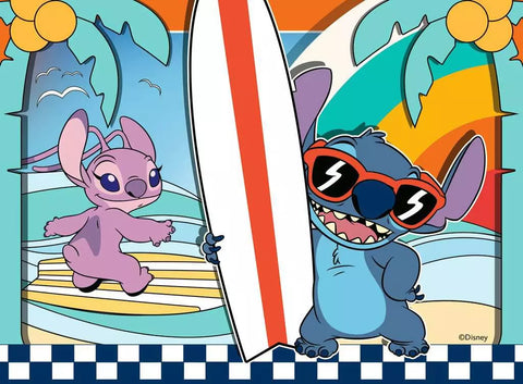 Ravensburger 4 dėlionės „Disney Stitch ir Andželė“, 12–24 det., nuo 3 m.