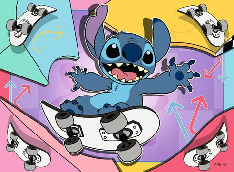Ravensburger 4 dėlionės „Disney Stitch ir Andželė“, 12–24 det., nuo 3 m.