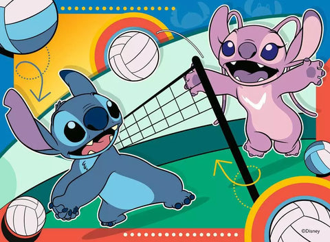 Ravensburger 4 dėlionės „Disney Stitch ir Andželė“, 12–24 det., nuo 3 m.