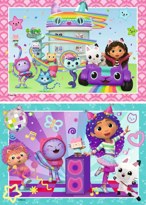 Ravensburger 2 dėlionės „Gabby's Dollhouse II“, 2×24 det., nuo 4 m.