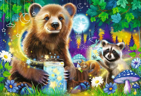 Ravensburger 2 dėlionės „Mieli miško draugai“, 2×24 det., nuo 4 m.