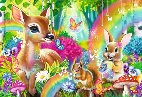 Ravensburger 2 dėlionės „Mieli miško draugai“, 2×24 det., nuo 4 m.