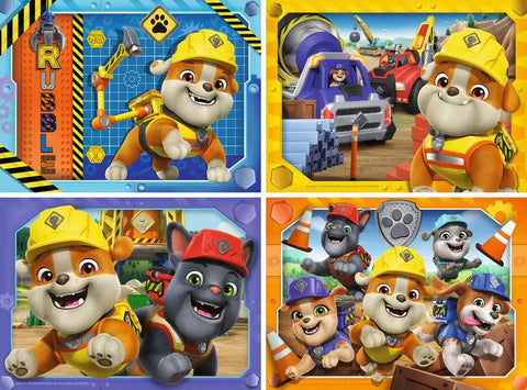 Ravensburger 4 dėlionės „Rubble & Crew“, 12–24 det., nuo 3 m.