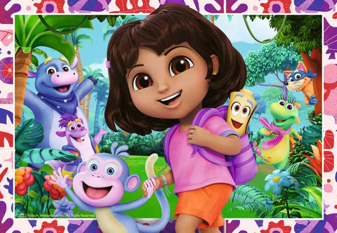 Ravensburger 2 dėlionės „Dora“, 2×24 det., nuo 4 m.