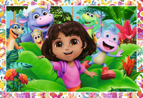 Ravensburger 2 dėlionės „Dora“, 2×24 det., nuo 4 m.