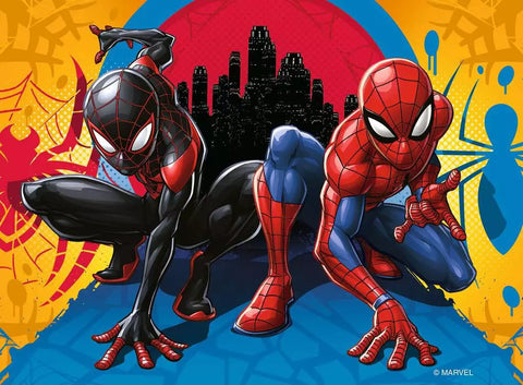 Ravensburger 4 dėlionės „Marvel Žmogus-voras ir draugai“, 12–24 det., nuo 3 m.