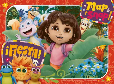 Ravensburger 4 dėlionės „Dora“, 12–24 det., nuo 3 m.