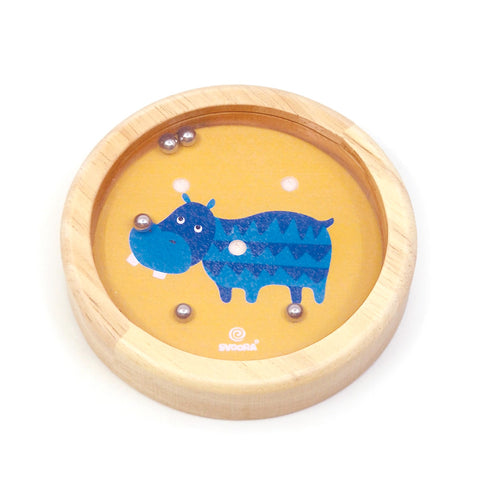 Svoora medinis mini balansavimo žaidimas vaikams – Begemotas, kelionėms